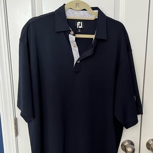 Footjoy navy blue golf polo shirt